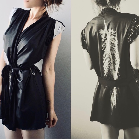 Other - Silver Sage Short Robe in Silky Knit